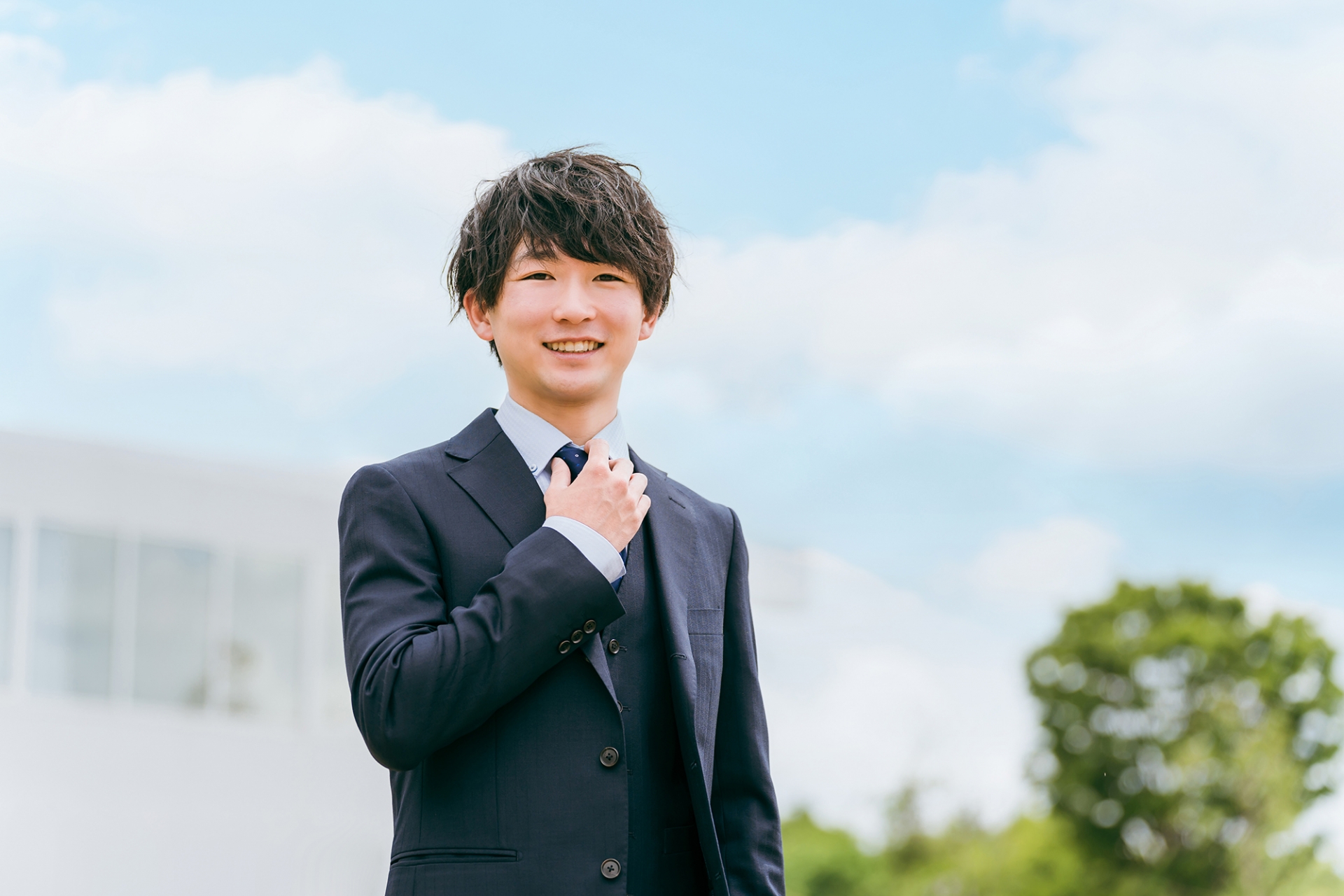 内定をもらったビジネスパーソン